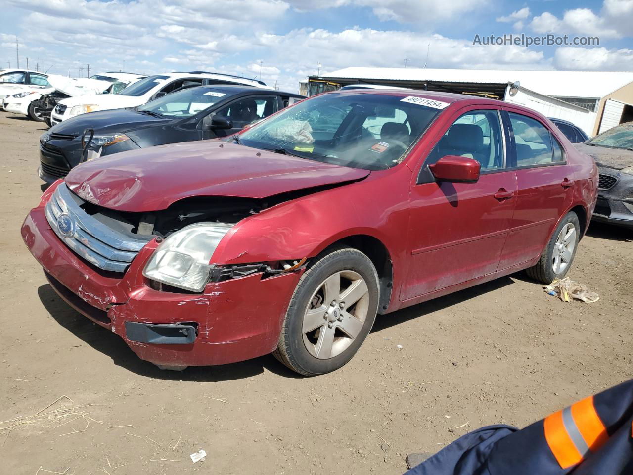 2006 Ford Fusion Se Red vin: 3FAFP07166R246215