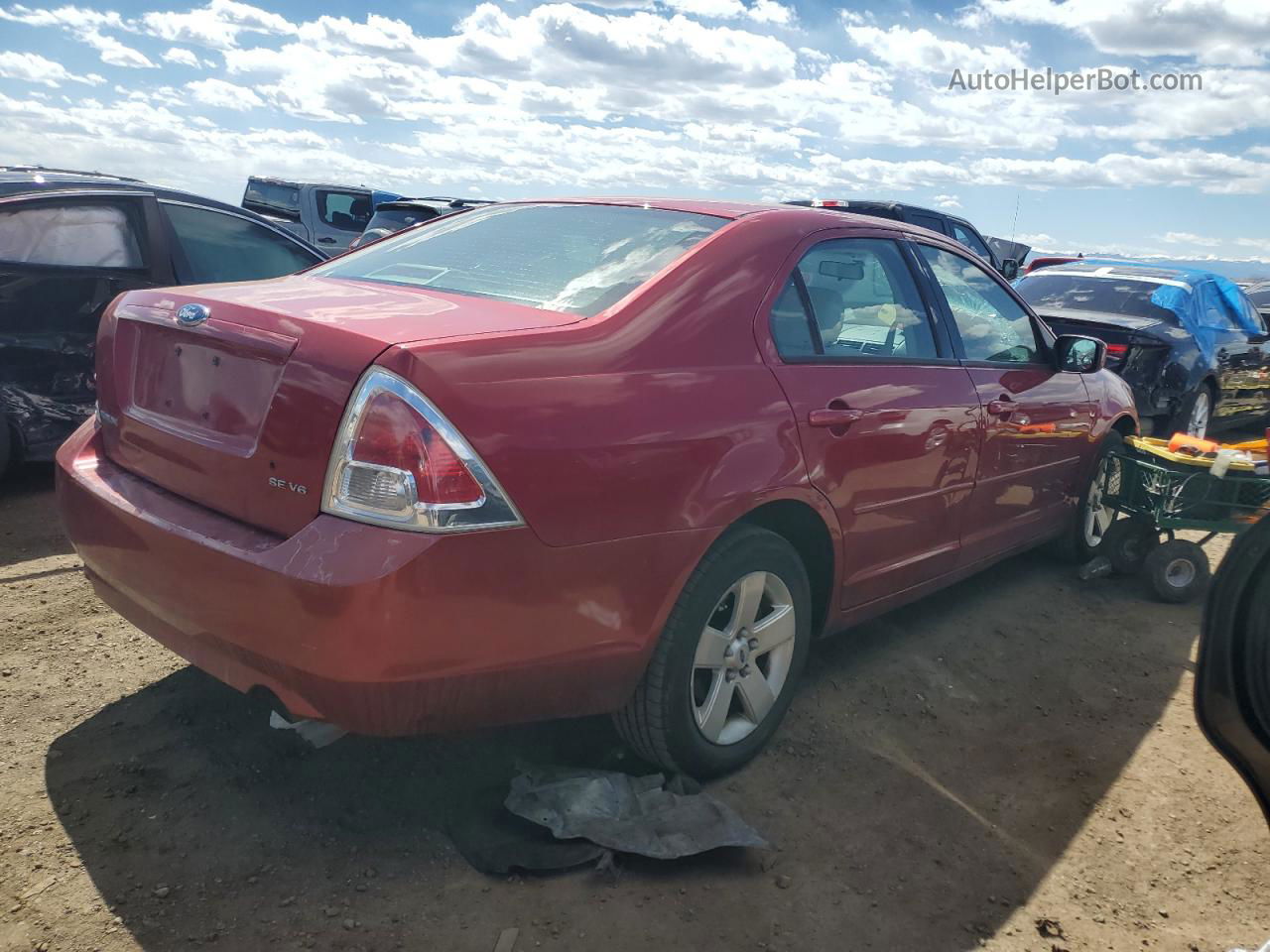 2006 Ford Fusion Se Red vin: 3FAFP07166R246215