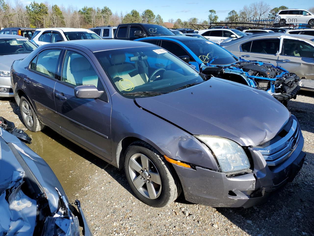 2006 Ford Fusion Se Purple vin: 3FAFP071X6R106068