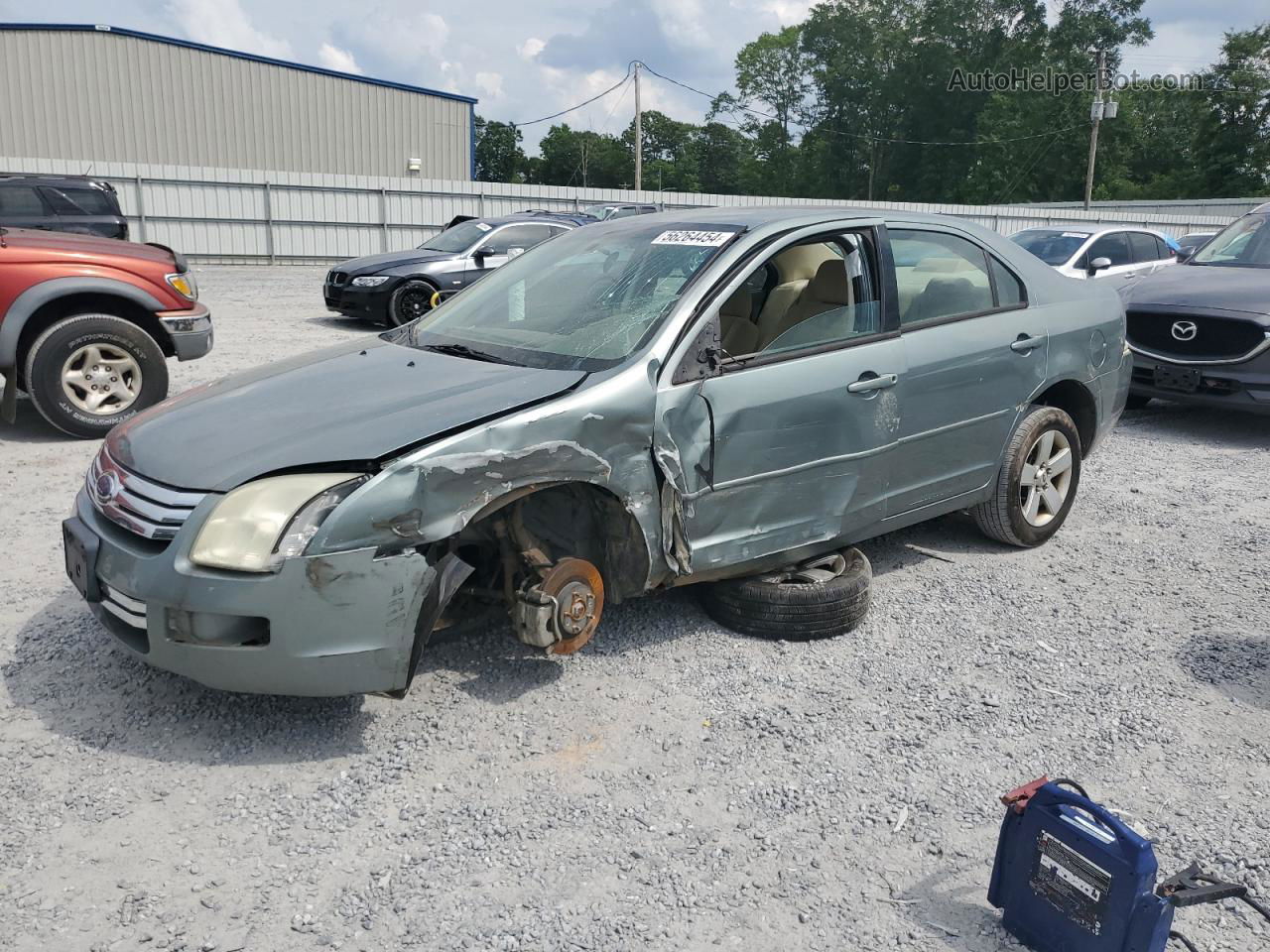 2006 Ford Fusion Se Teal vin: 3FAFP071X6R124439