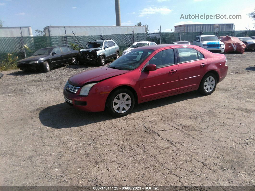 2006 Ford Fusion Se Red vin: 3FAFP07Z16R132239