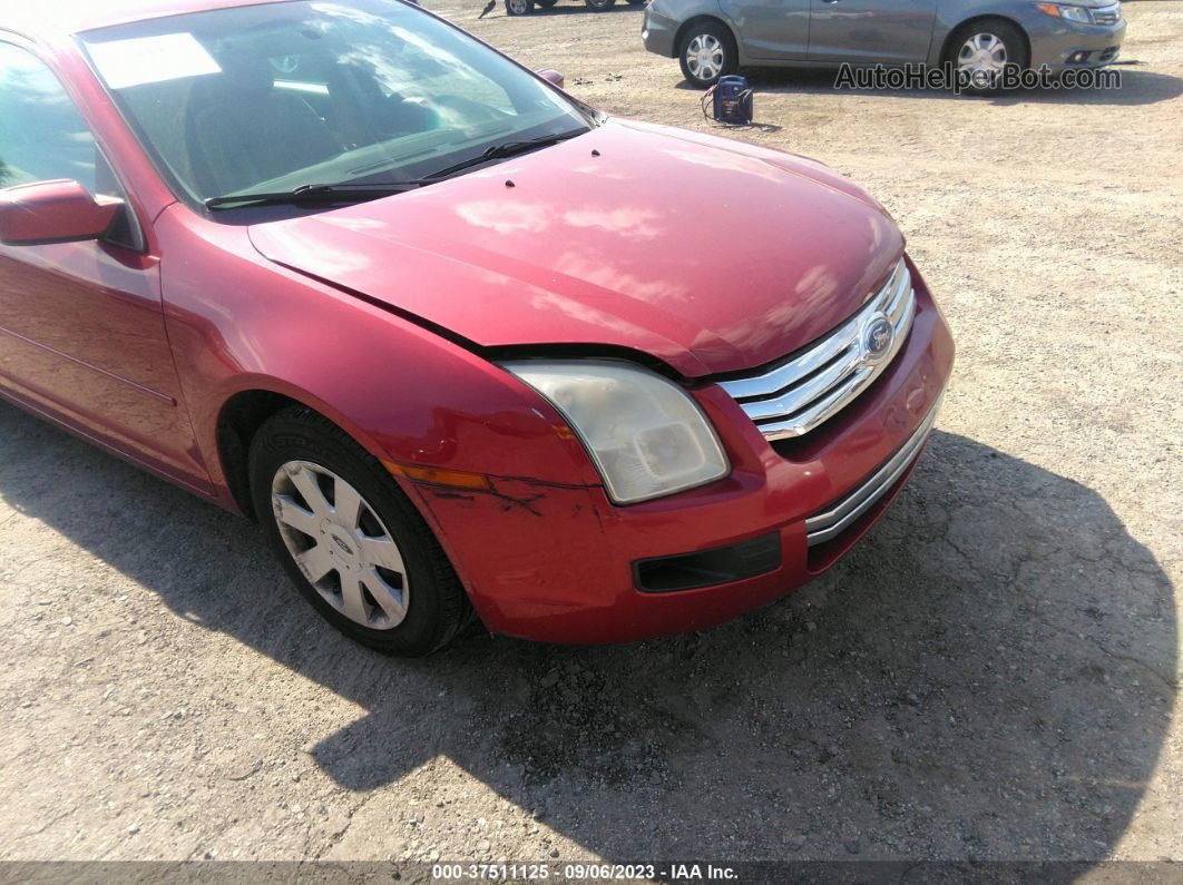 2006 Ford Fusion Se Red vin: 3FAFP07Z16R132239