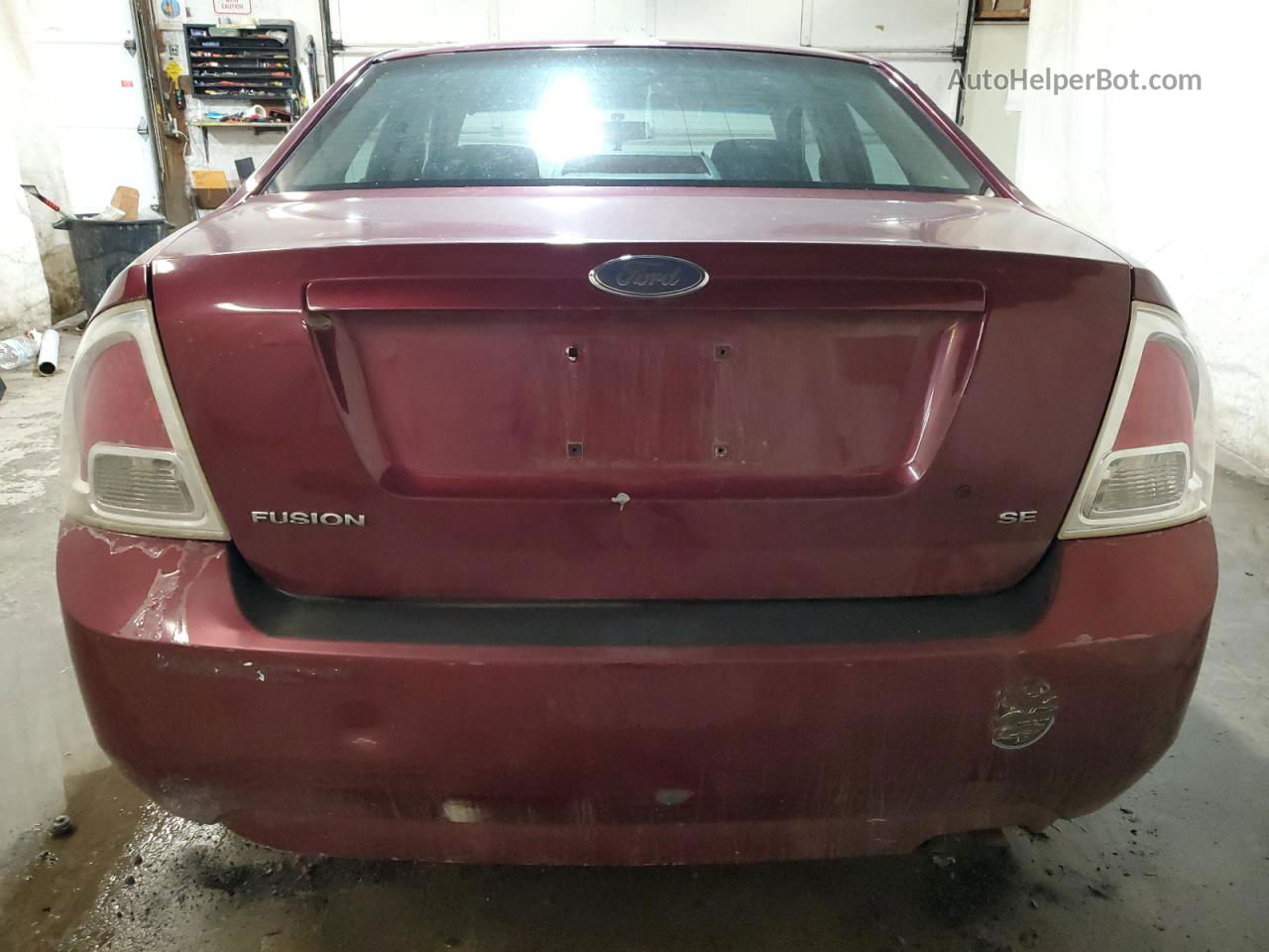 2006 Ford Fusion Se Maroon vin: 3FAFP07Z26R160941