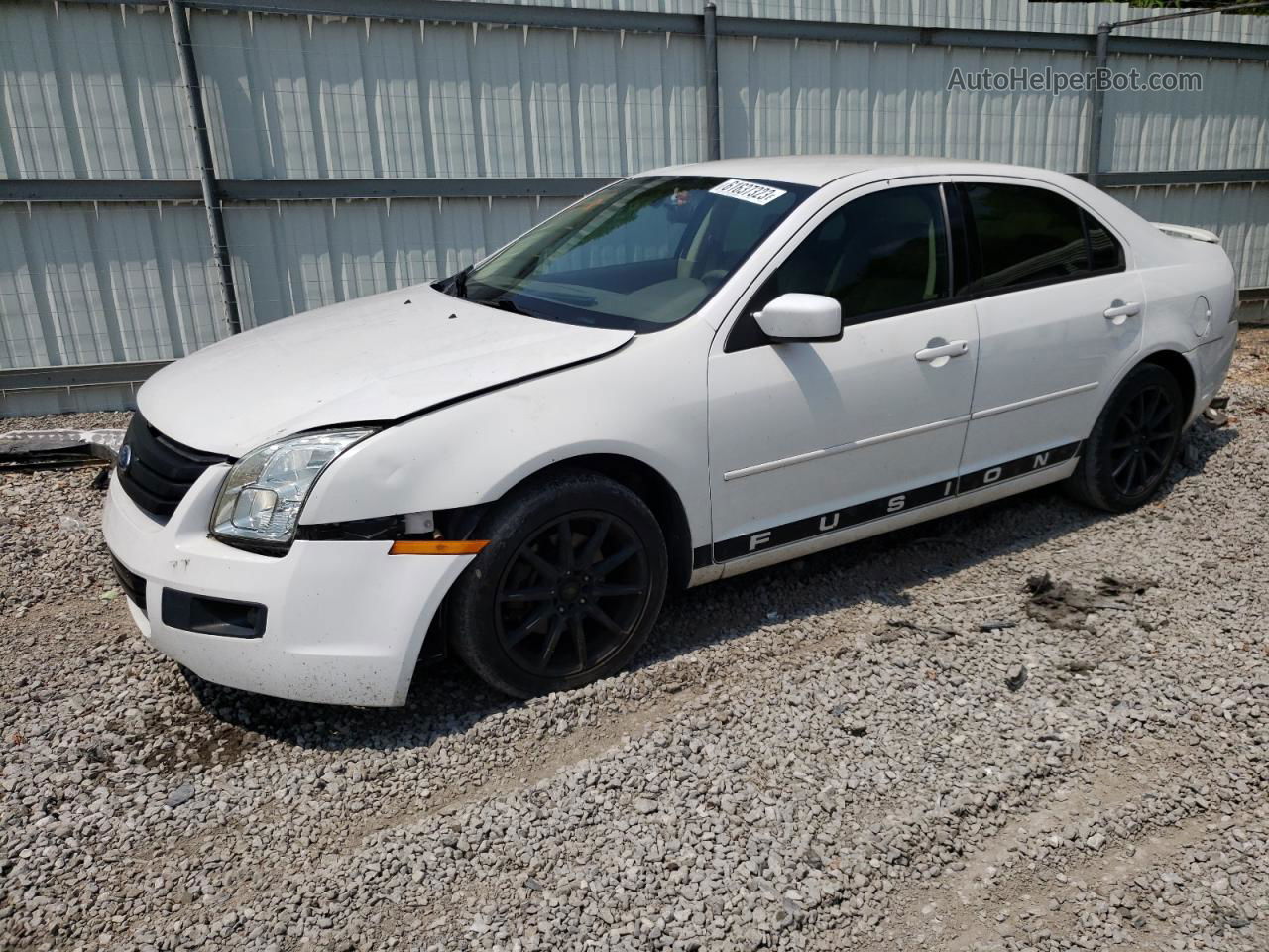 2006 Ford Fusion Se White vin: 3FAFP07Z26R192627