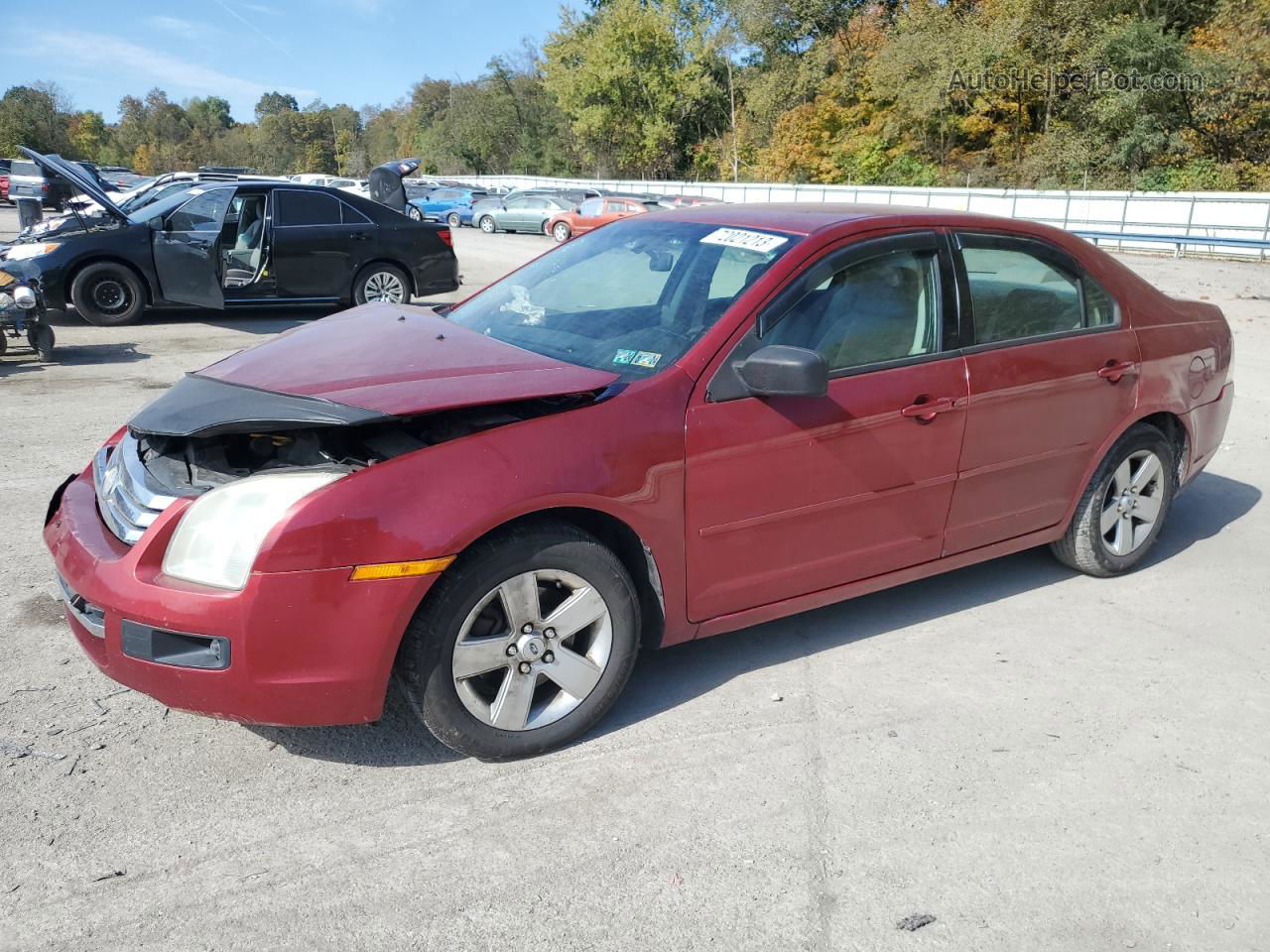 2006 Ford Fusion Se Red vin: 3FAFP07Z46R203403