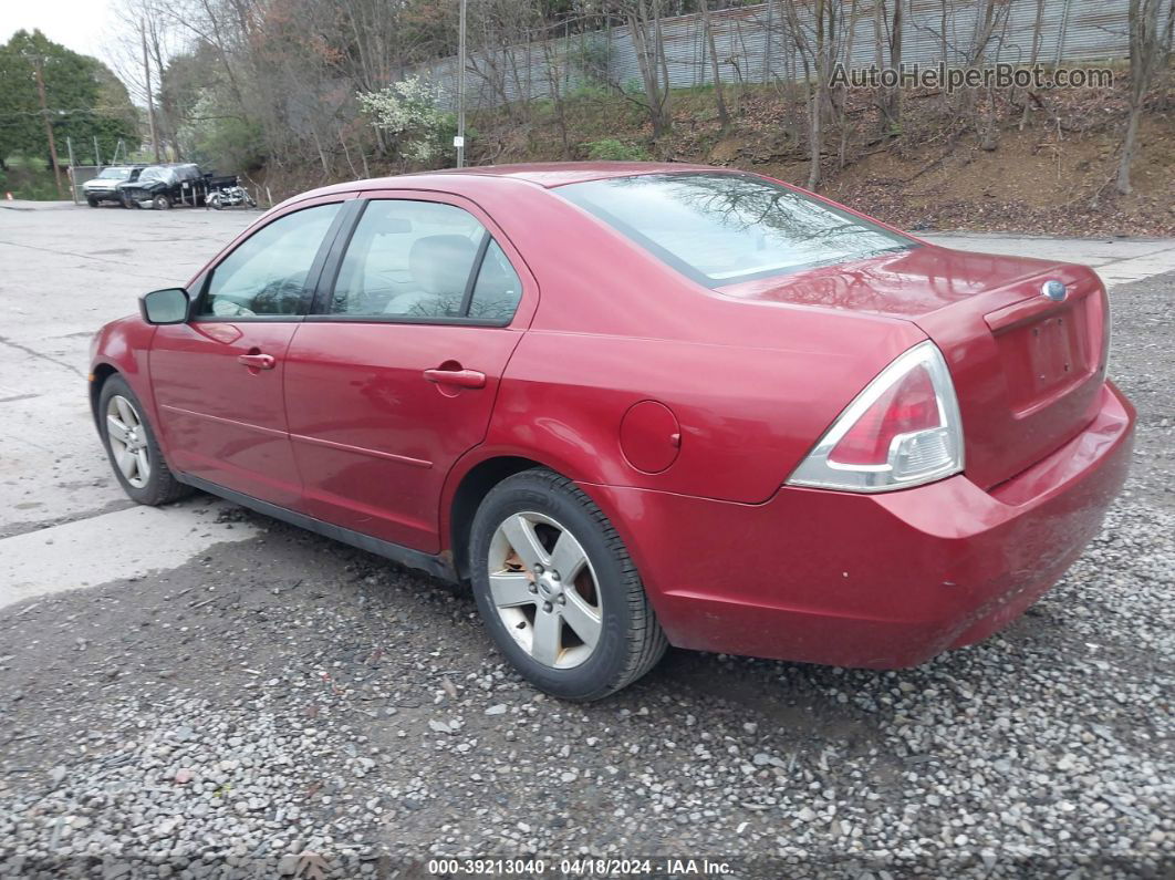 2006 Ford Fusion Se Red vin: 3FAFP07Z66R199418