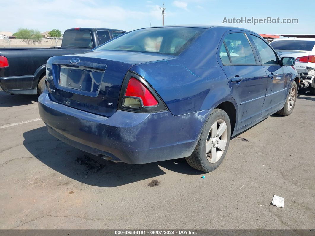 2006 Ford Fusion Se Blue vin: 3FAFP07Z76R167545