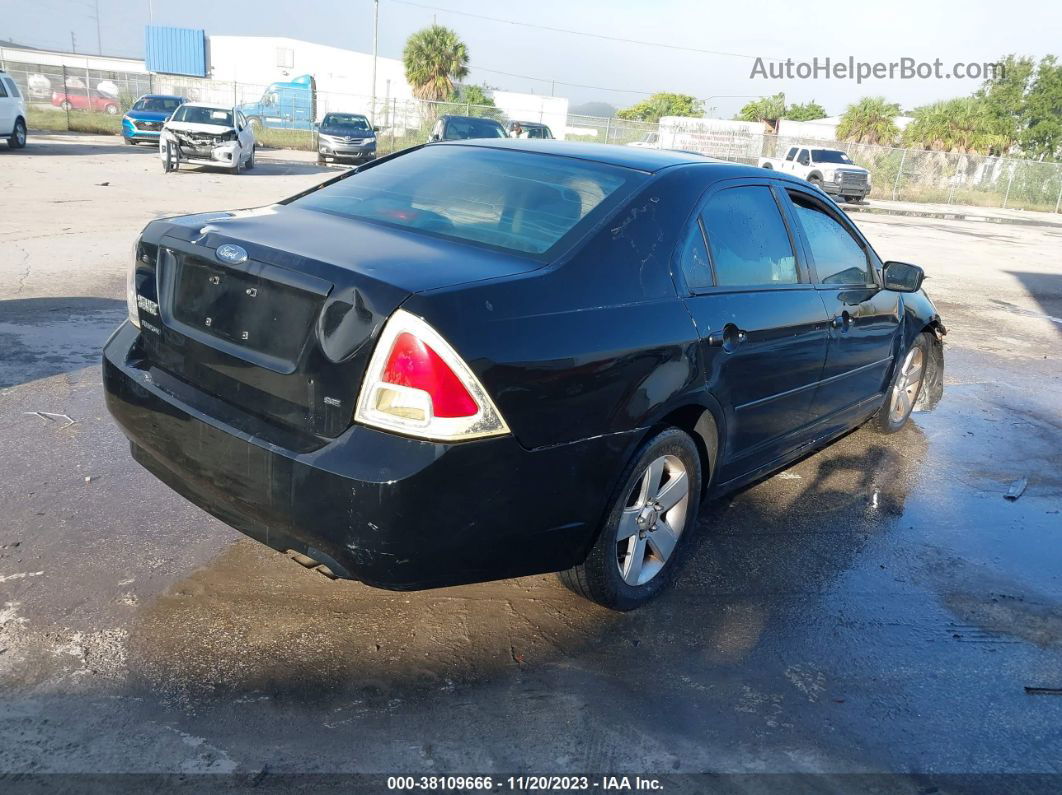 2006 Ford Fusion Se Black vin: 3FAFP07Z86R175072