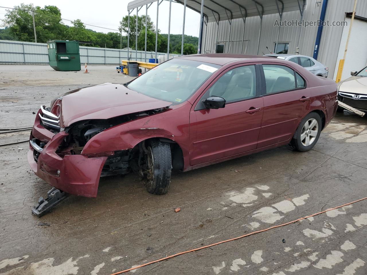 2006 Ford Fusion Se Burgundy vin: 3FAFP07Z96R229012