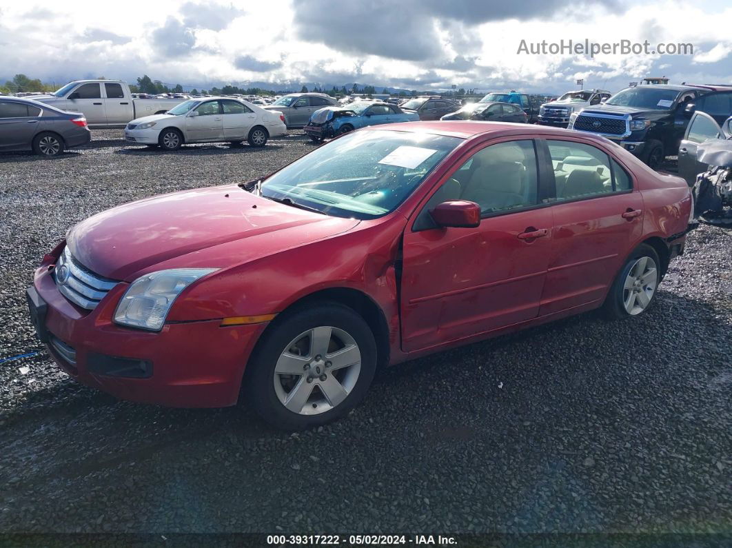 2006 Ford Fusion Se Red vin: 3FAFP07ZX6R193525