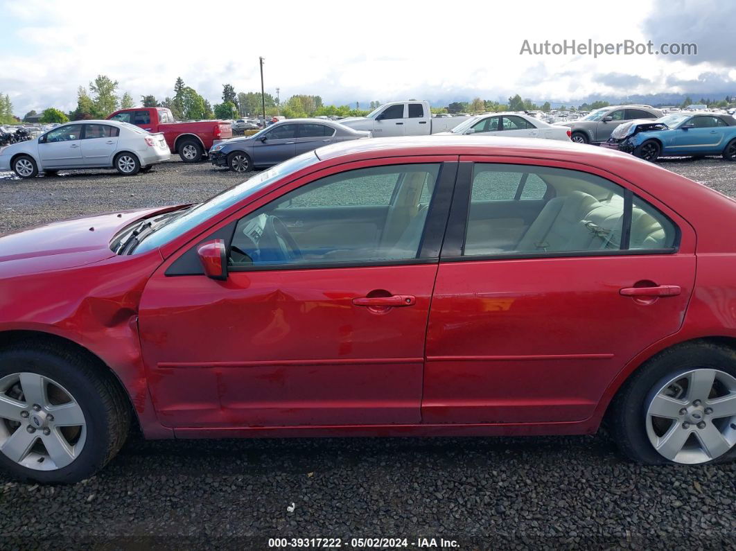 2006 Ford Fusion Se Red vin: 3FAFP07ZX6R193525