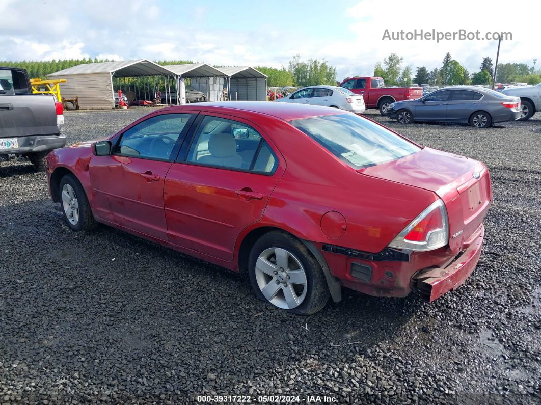 2006 Ford Fusion Se Red vin: 3FAFP07ZX6R193525