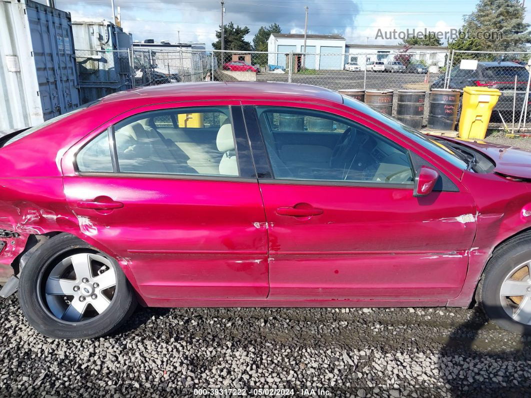 2006 Ford Fusion Se Red vin: 3FAFP07ZX6R193525