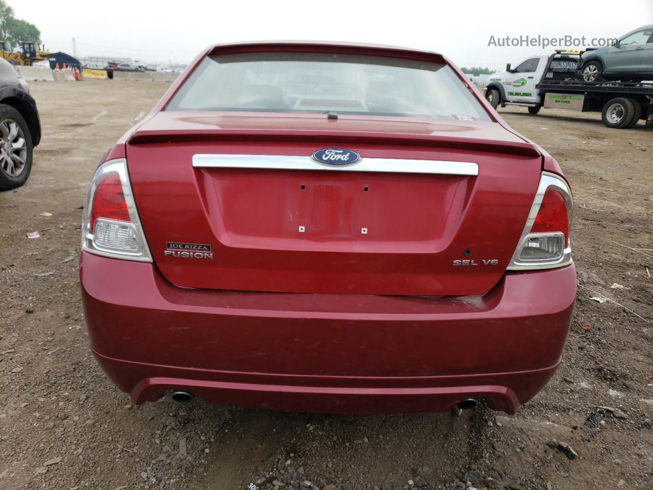 2006 Ford Fusion Sel Red vin: 3FAFP08106R158789