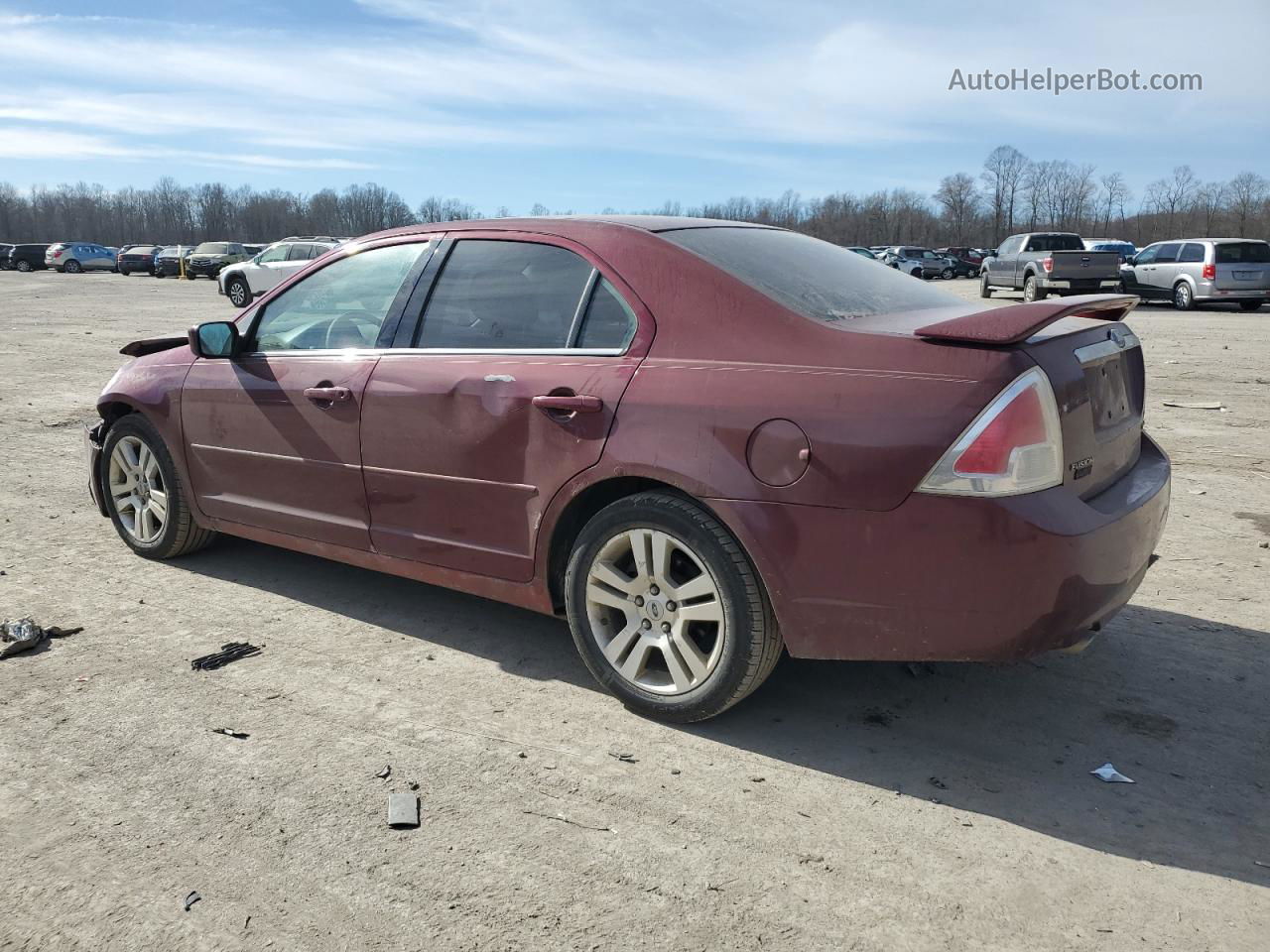 2006 Ford Fusion Sel Burgundy vin: 3FAFP08106R212298