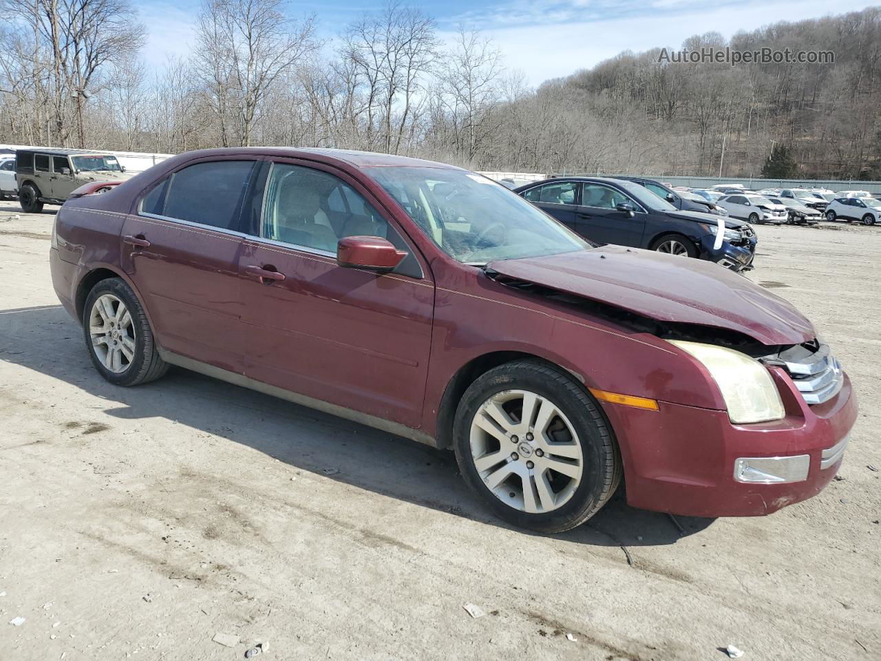 2006 Ford Fusion Sel Burgundy vin: 3FAFP08106R212298