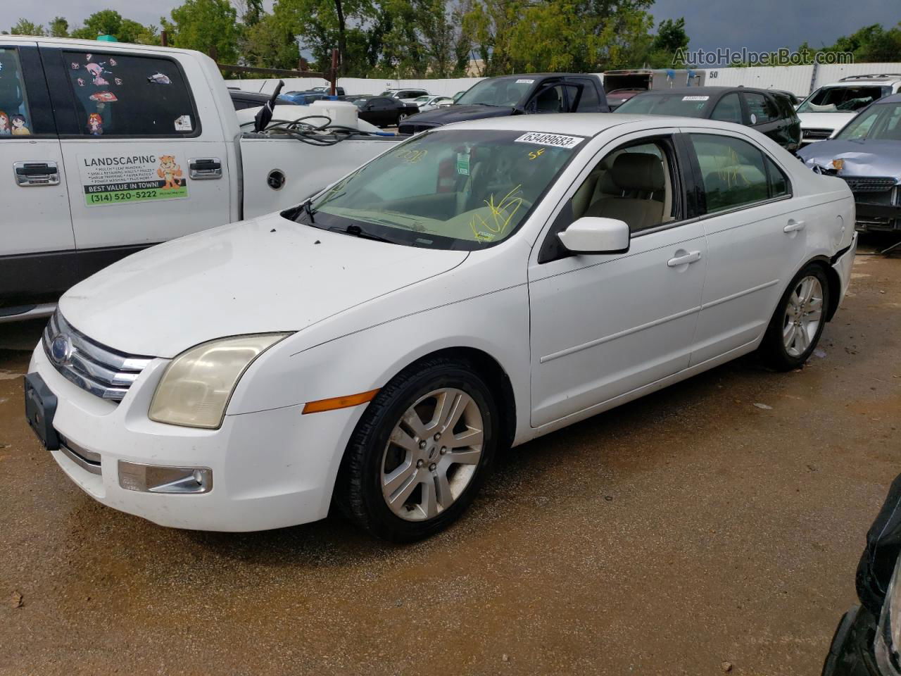 2006 Ford Fusion Sel White vin: 3FAFP08136R110218