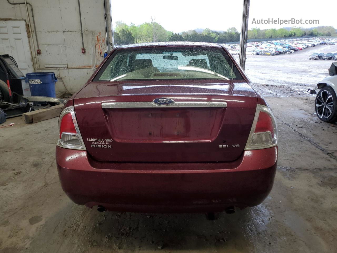 2006 Ford Fusion Sel Burgundy vin: 3FAFP08136R172881