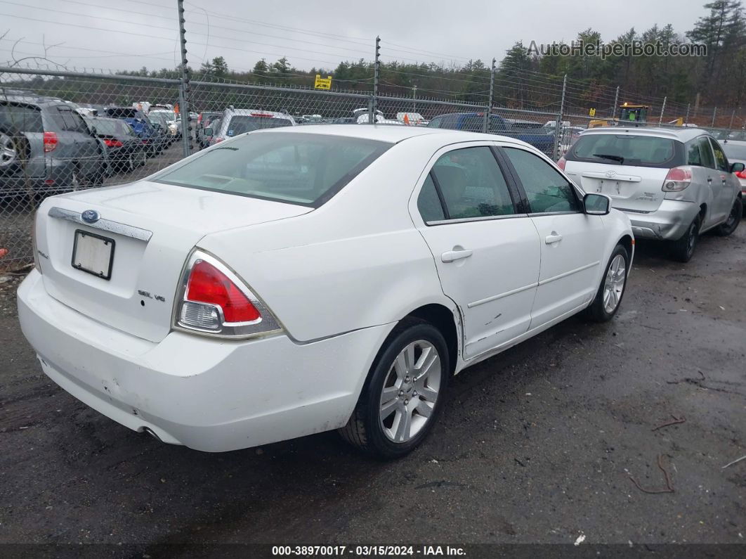 2006 Ford Fusion Sel White vin: 3FAFP08146R244428