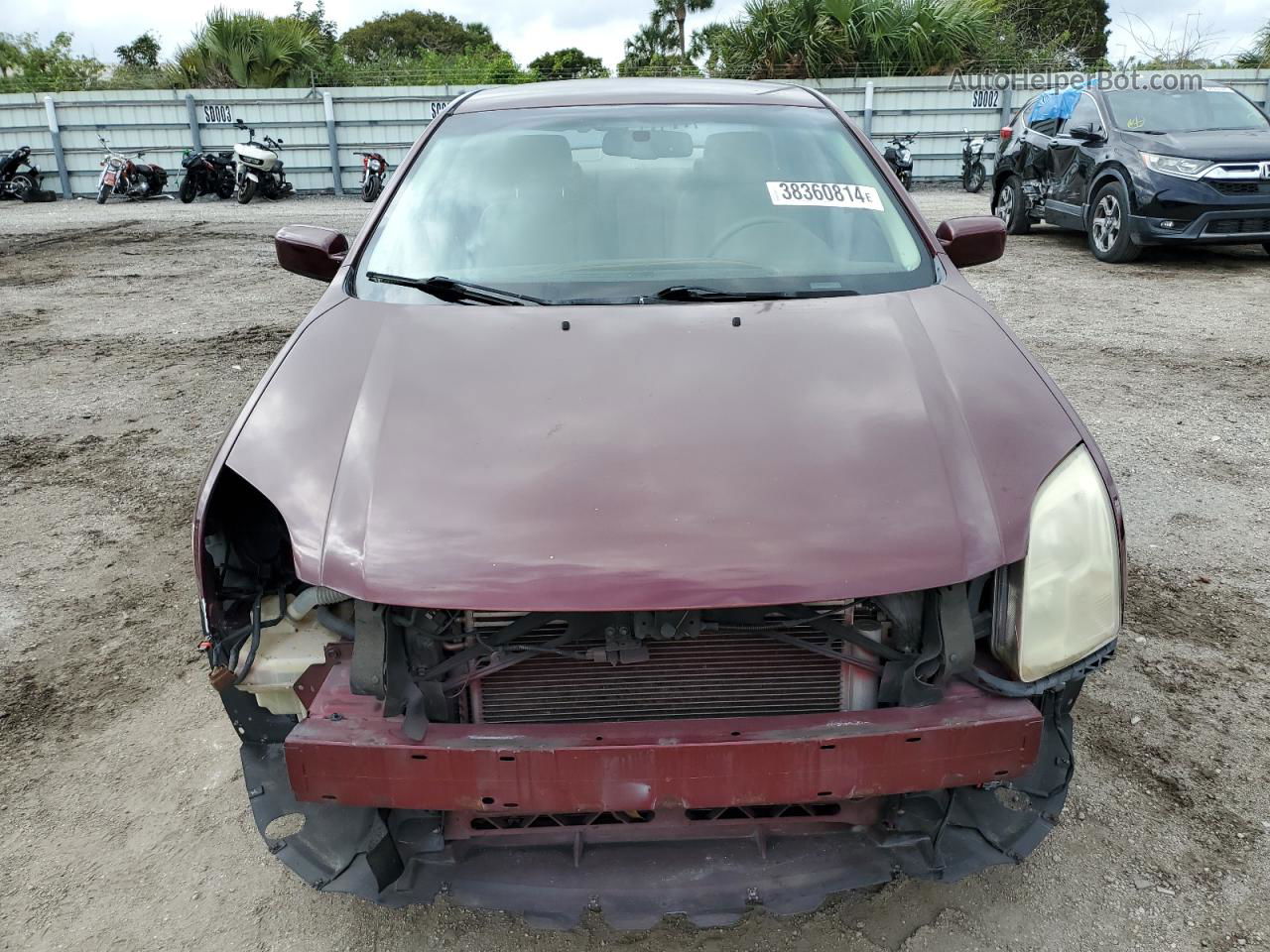 2006 Ford Fusion Sel Темно-бордовый vin: 3FAFP08156R163308