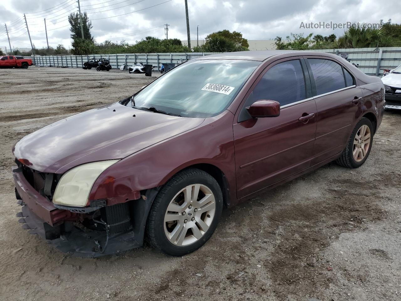 2006 Ford Fusion Sel Maroon vin: 3FAFP08156R163308