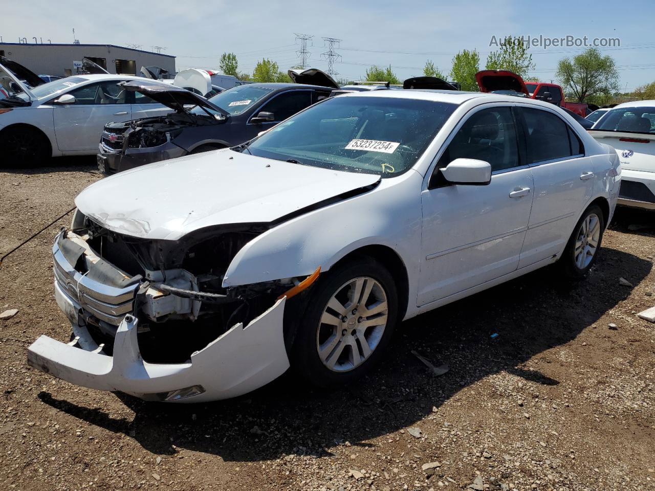 2006 Ford Fusion Sel White vin: 3FAFP08196R166583