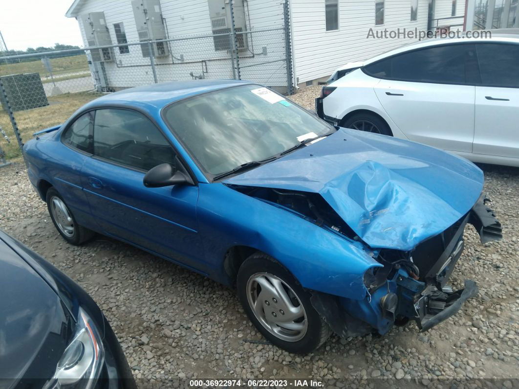 2001 Ford Escort Zx2 Blue vin: 3FAFP11301R109439