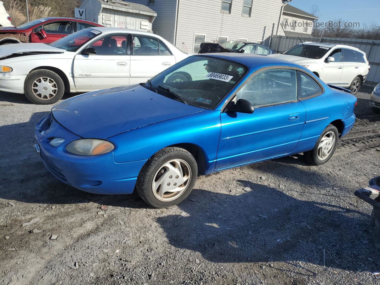 2001 Ford Escort Zx2 Blue vin: 3FAFP11311R157662