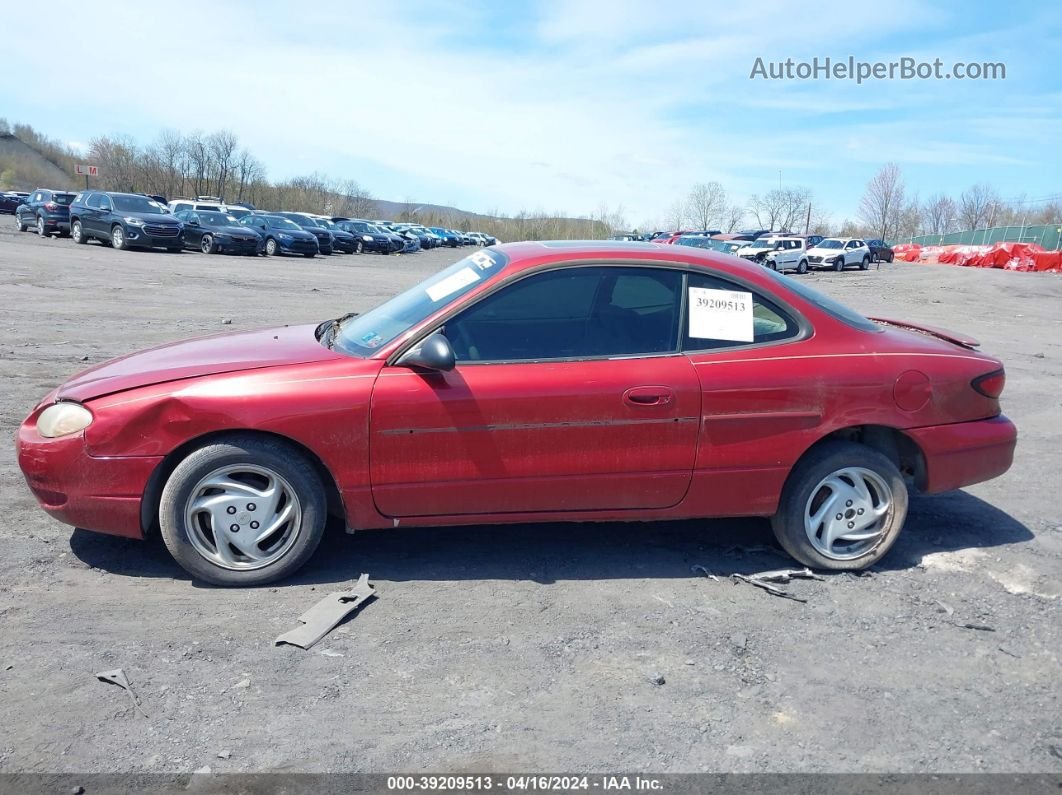 2001 Ford Escort Zx2 Red vin: 3FAFP11381R162714