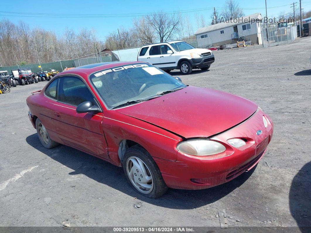 2001 Ford Escort Zx2 Red vin: 3FAFP11381R162714