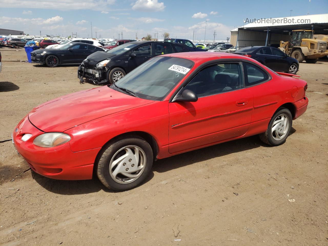 2001 Ford Escort Zx2 Red vin: 3FAFP11381R236536