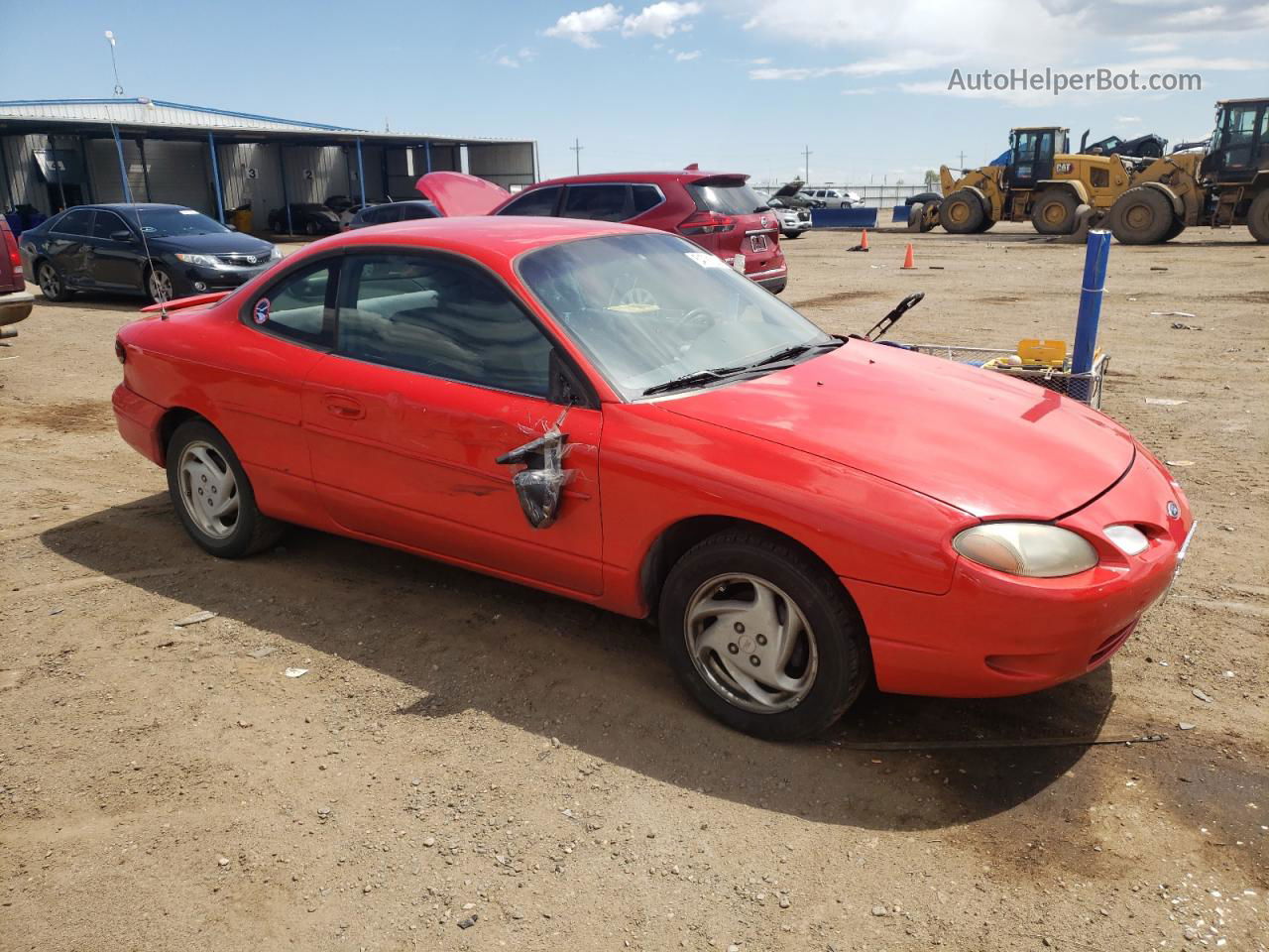 2001 Ford Escort Zx2 Red vin: 3FAFP11381R236536