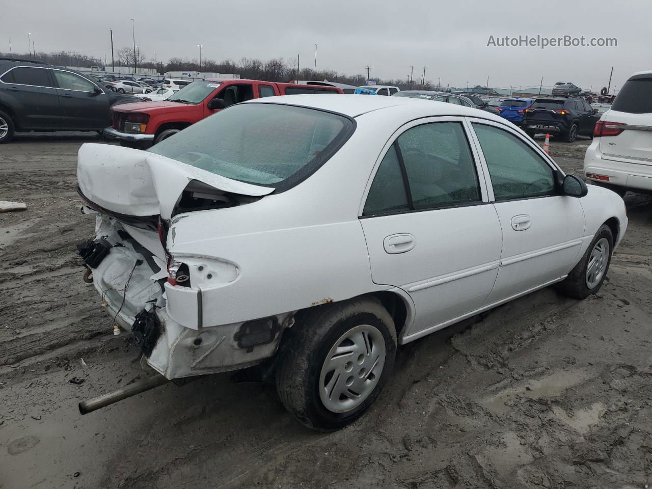 2001 Ford Escort  White vin: 3FAFP13P71R220506