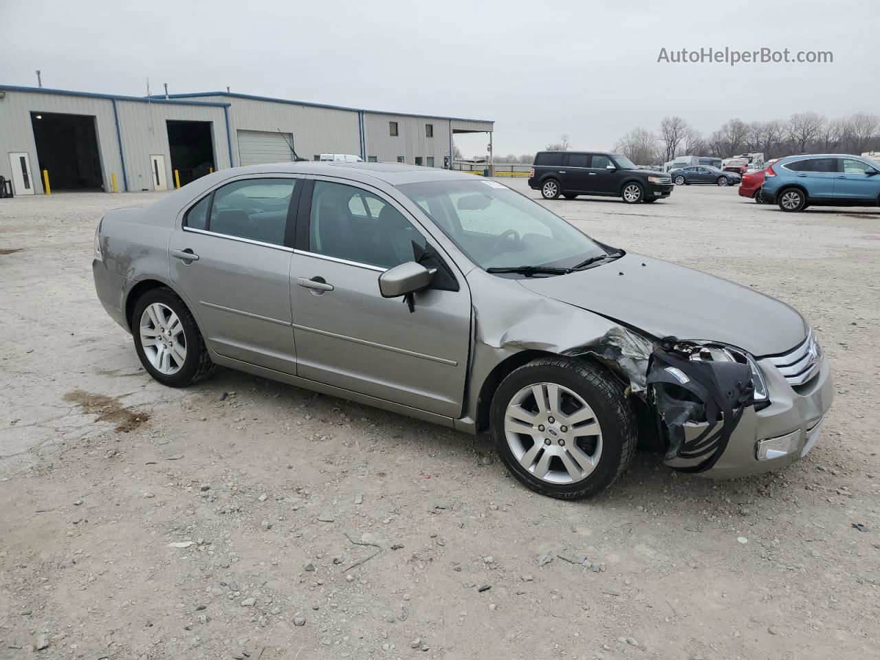 2008 Ford Fusion Sel Серый vin: 3FAHP02178R104541