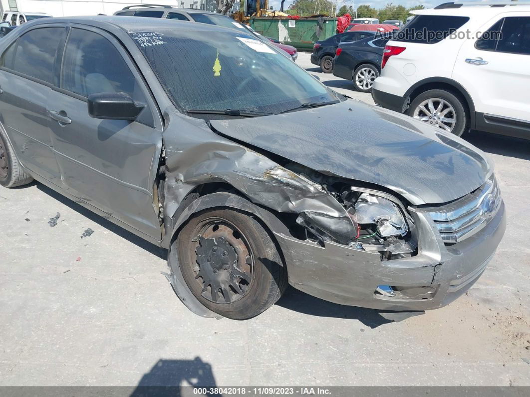 2008 Ford Fusion S Gray vin: 3FAHP06Z08R131578