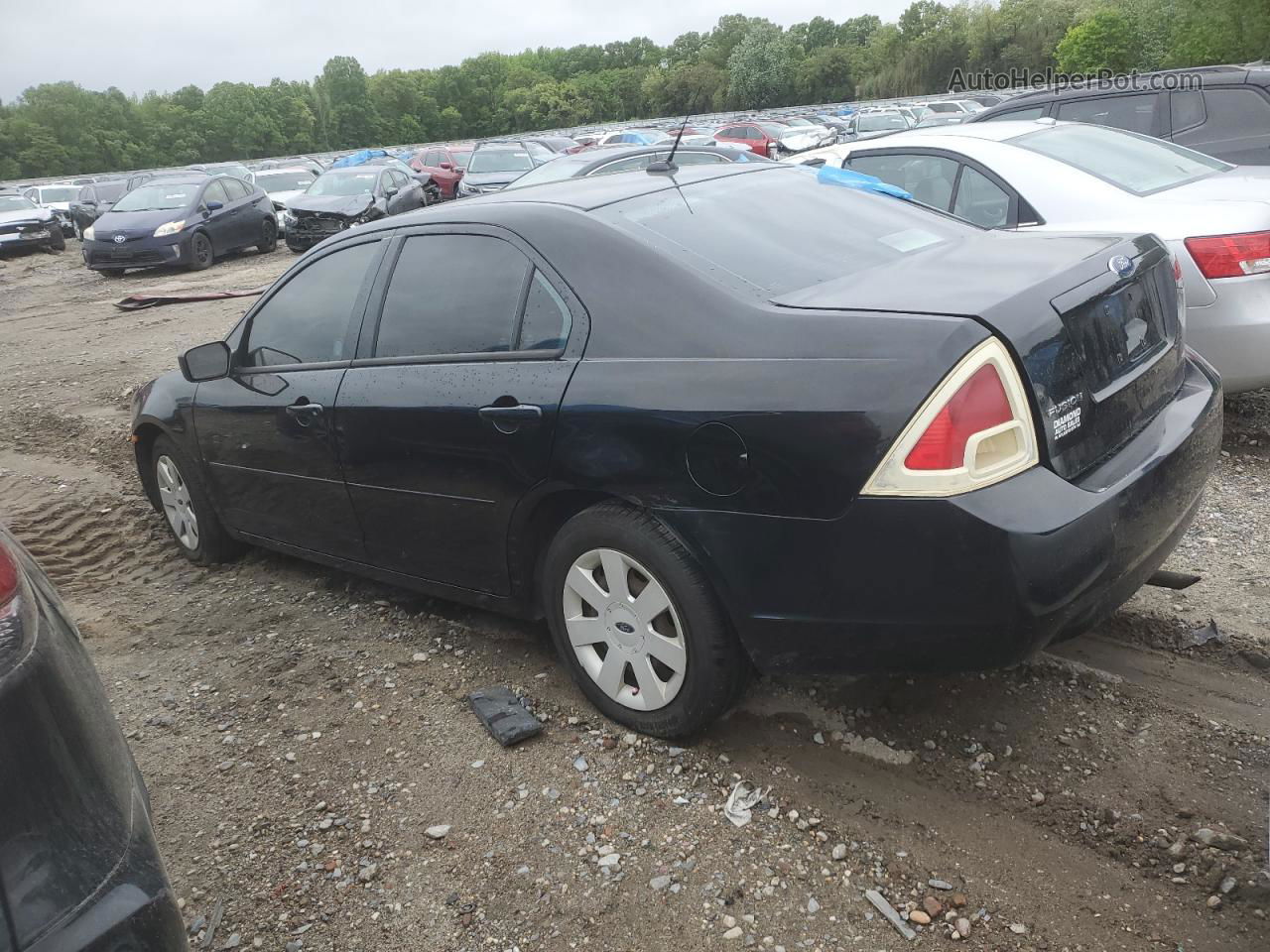 2008 Ford Fusion S Black vin: 3FAHP06Z18R127524