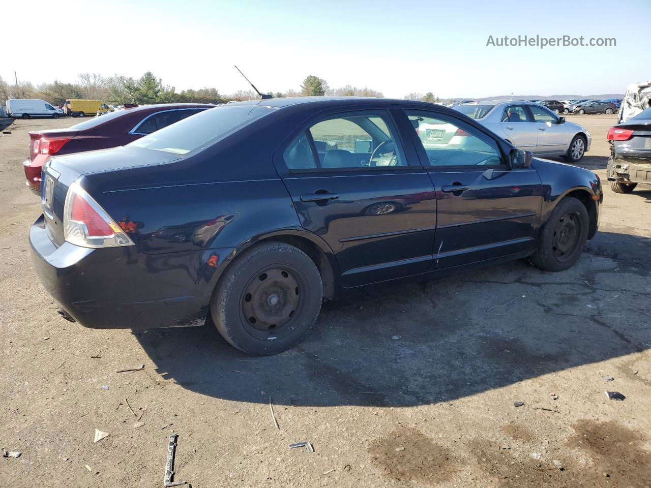 2008 Ford Fusion S Blue vin: 3FAHP06Z38R192276