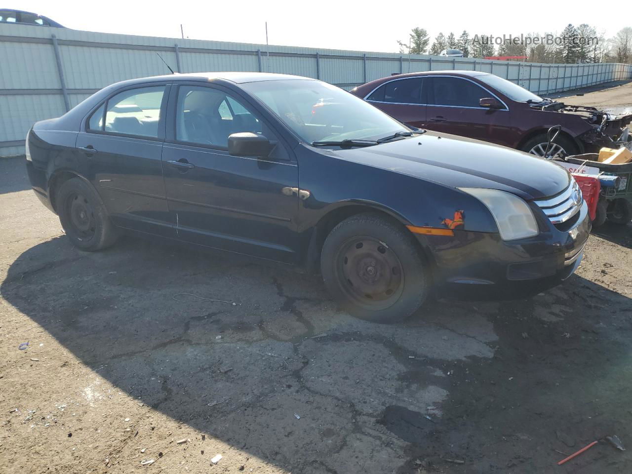 2008 Ford Fusion S Blue vin: 3FAHP06Z38R192276