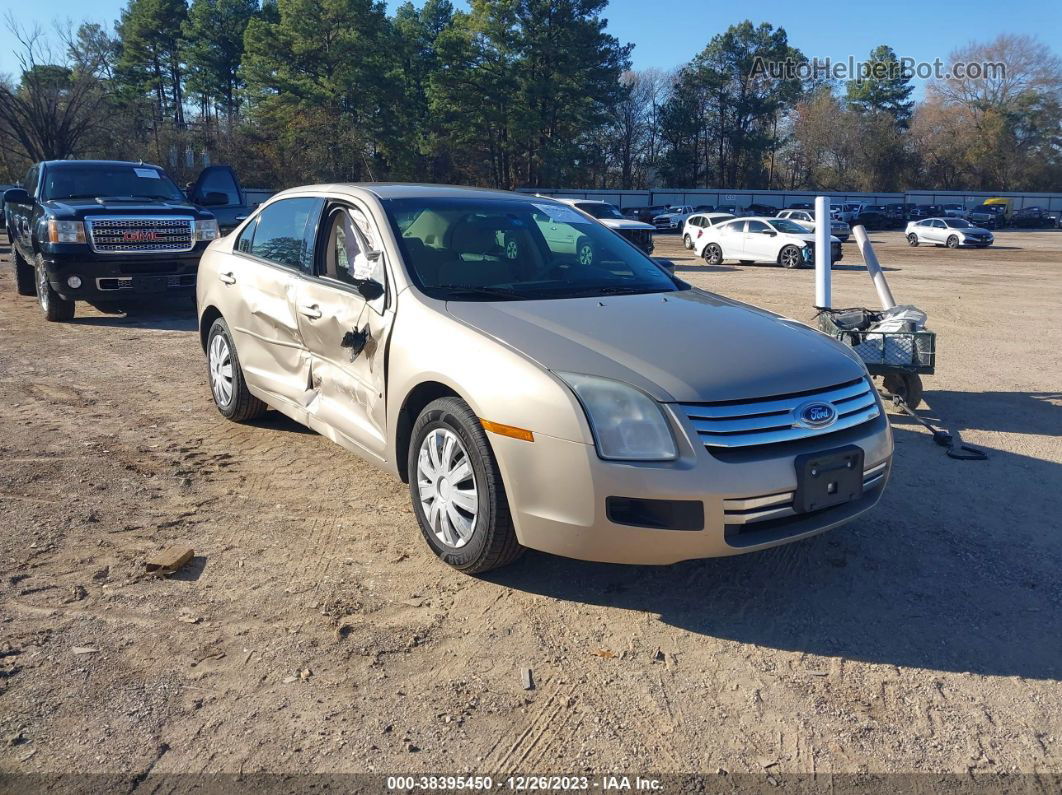 2008 Ford Fusion S Бежевый vin: 3FAHP06Z48R104187