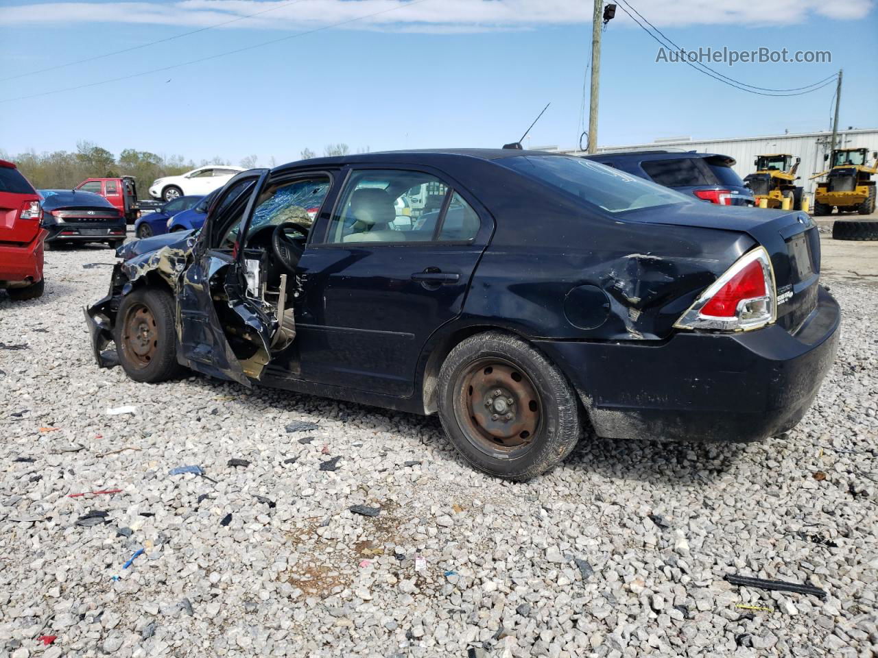 2008 Ford Fusion S Blue vin: 3FAHP06Z48R128845