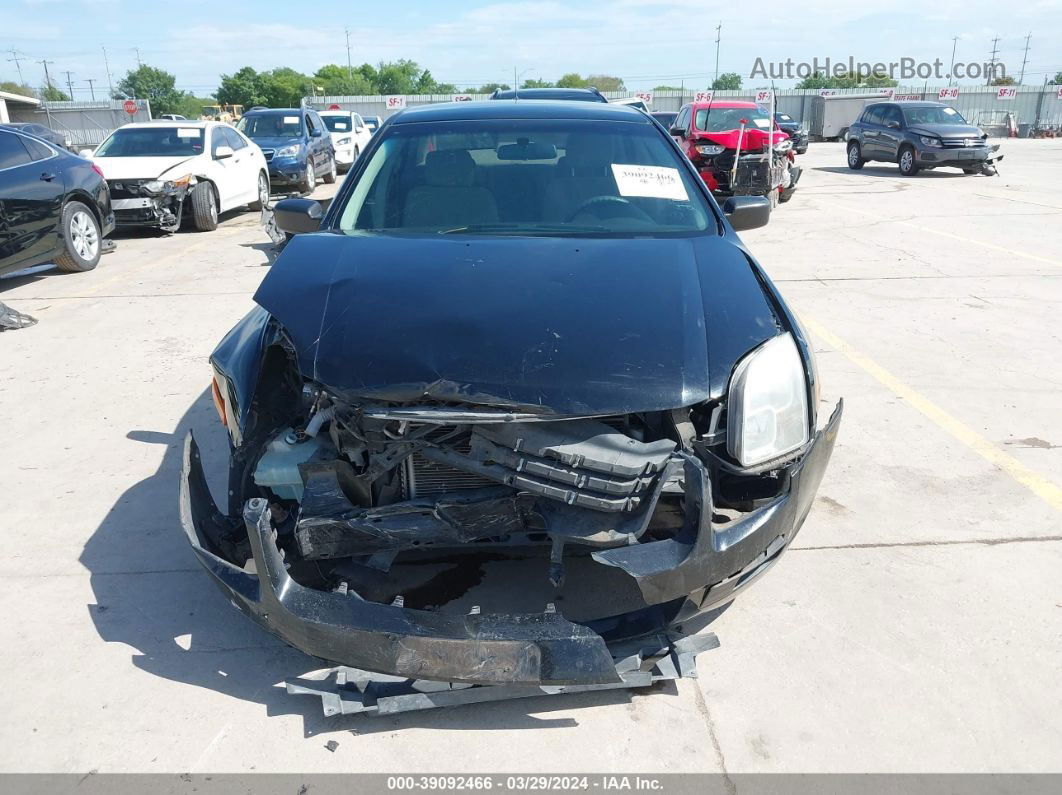 2008 Ford Fusion S Black vin: 3FAHP06Z58R125498