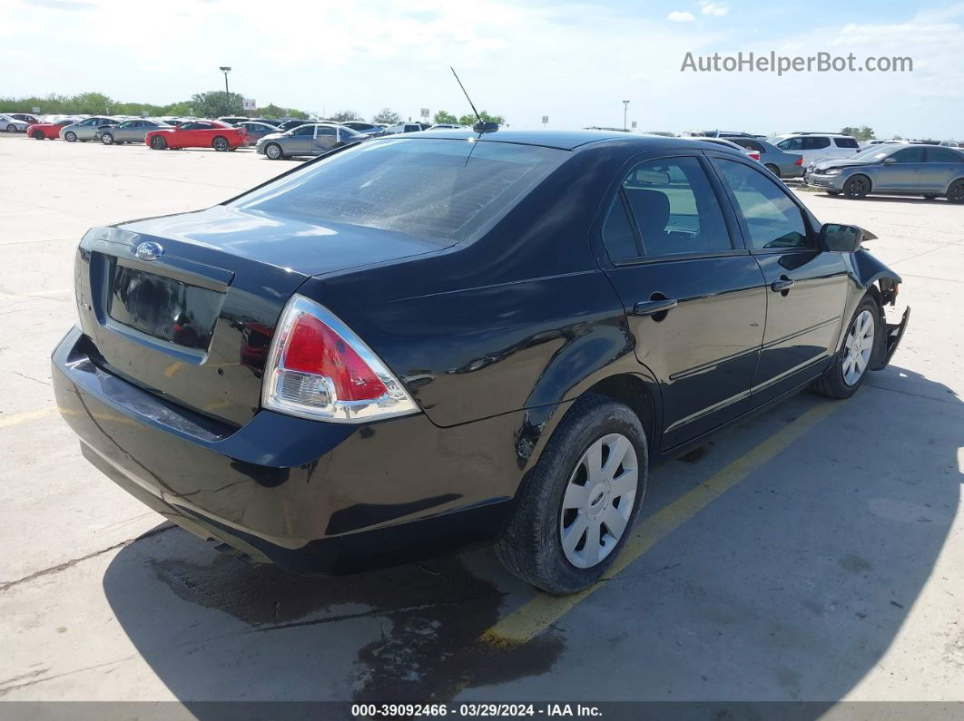 2008 Ford Fusion S Black vin: 3FAHP06Z58R125498