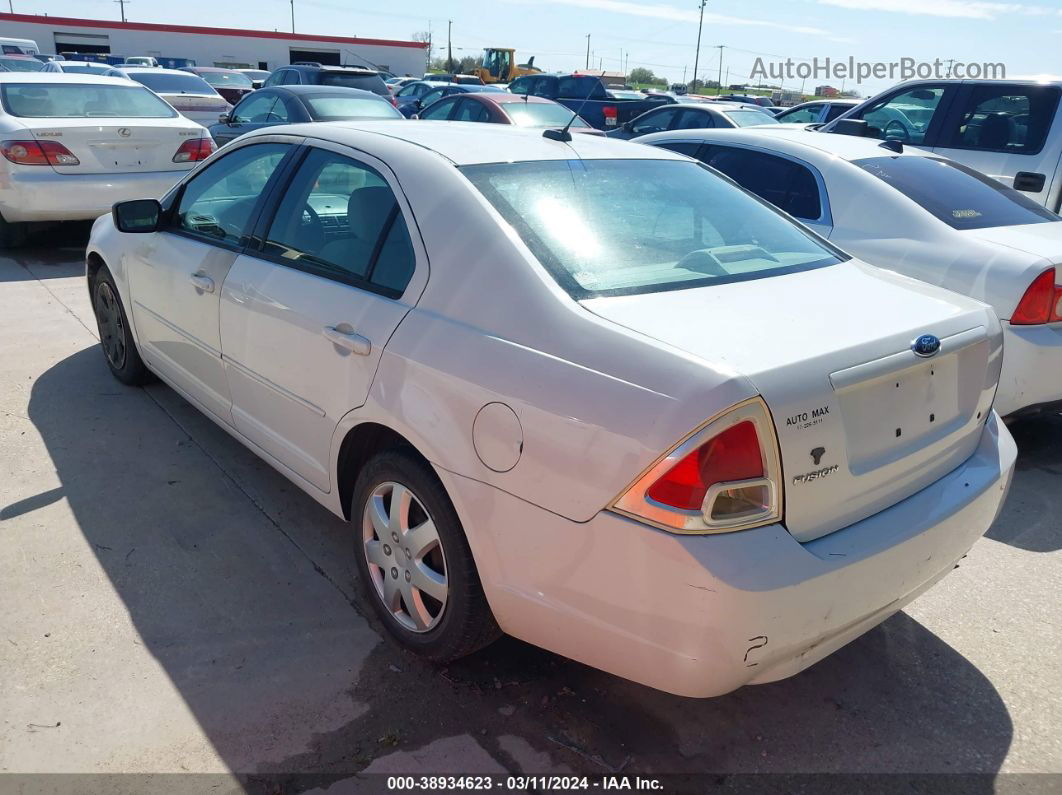 2008 Ford Fusion S White vin: 3FAHP06Z58R244748