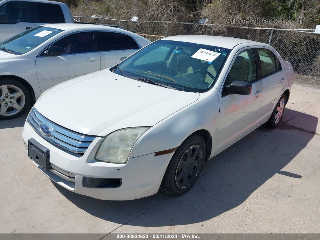 2008 Ford Fusion S White vin: 3FAHP06Z58R244748