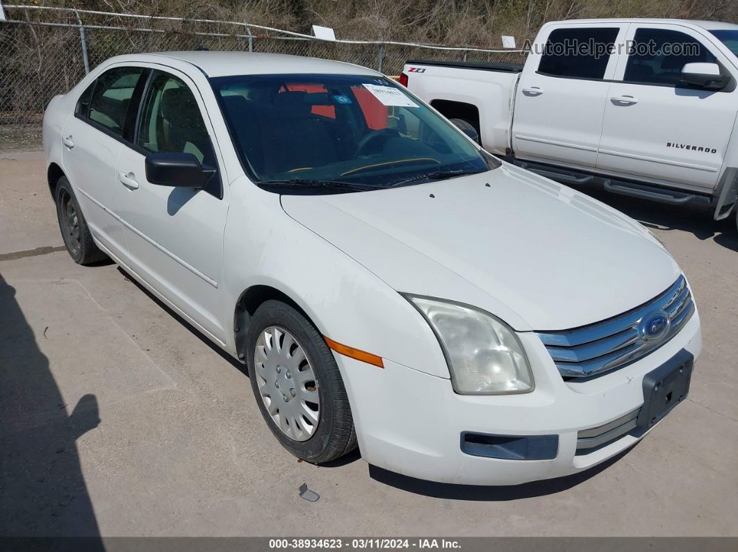 2008 Ford Fusion S White vin: 3FAHP06Z58R244748