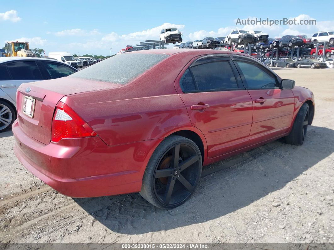 2006 Ford Fusion S Burgundy vin: 3FAHP06Z66R217023