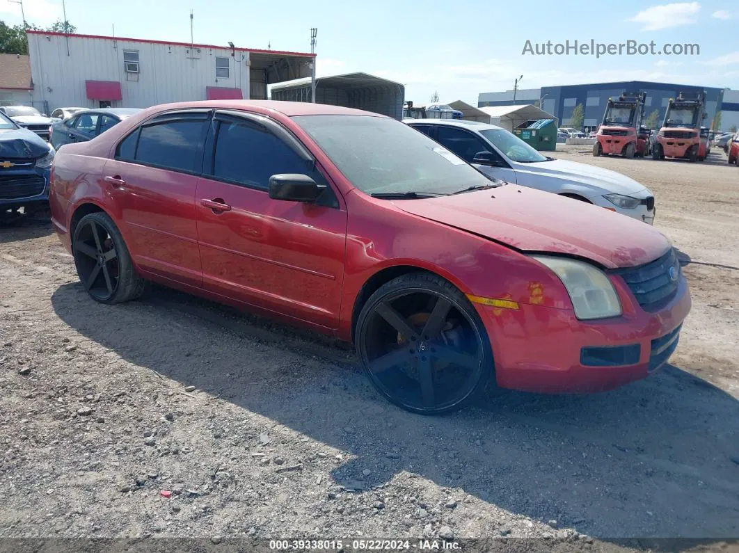 2006 Ford Fusion S Burgundy vin: 3FAHP06Z66R217023