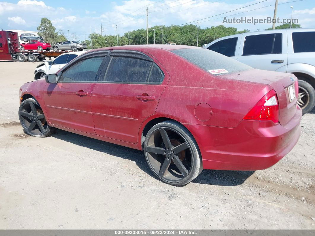 2006 Ford Fusion S Burgundy vin: 3FAHP06Z66R217023