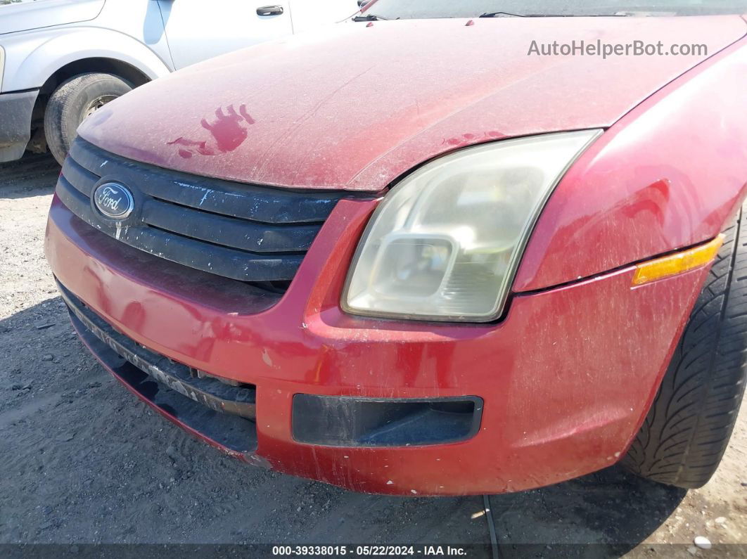 2006 Ford Fusion S Burgundy vin: 3FAHP06Z66R217023