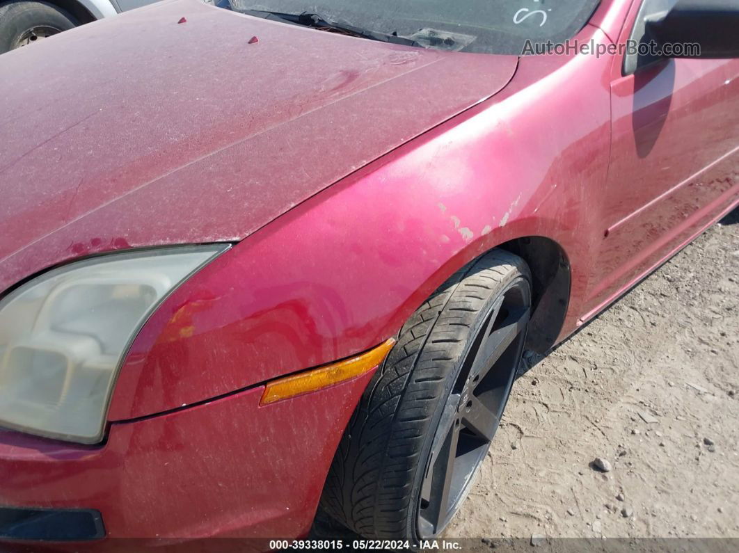 2006 Ford Fusion S Burgundy vin: 3FAHP06Z66R217023